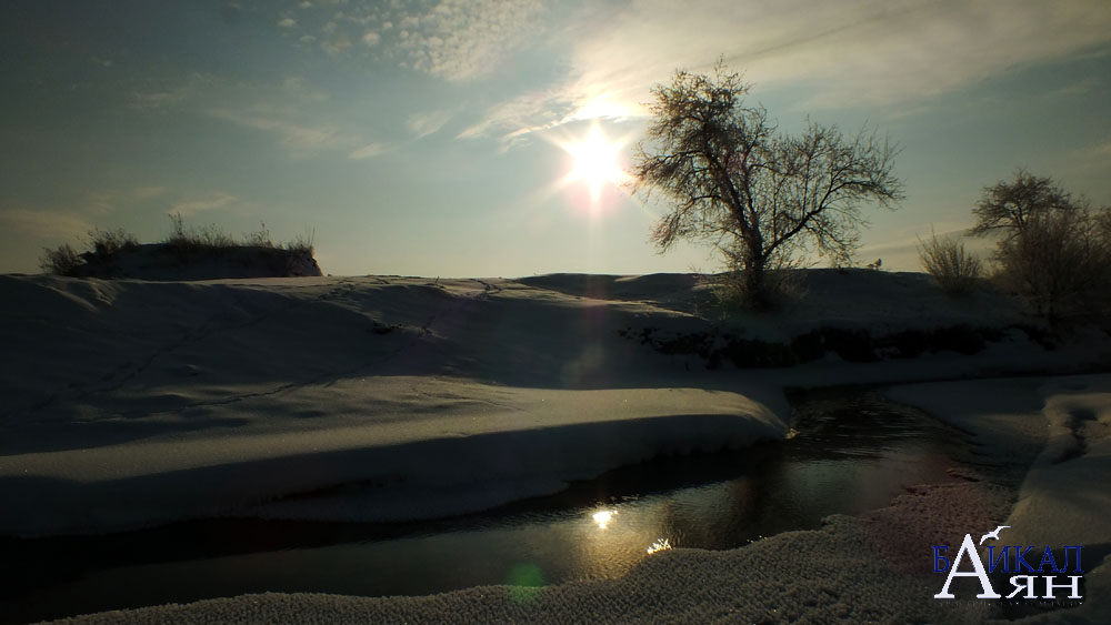 Река Куда зимой