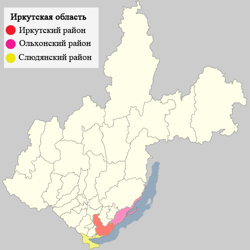 Районы отдыха на Байкале в Иркутской области