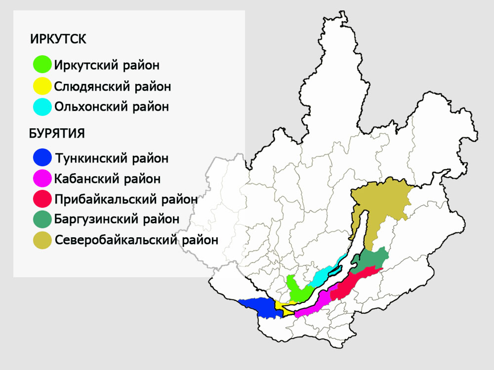 Карта иркутской
